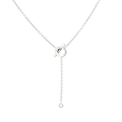 [⭐Seralia]FINESSE SILVER DIAMOND NECKLACE