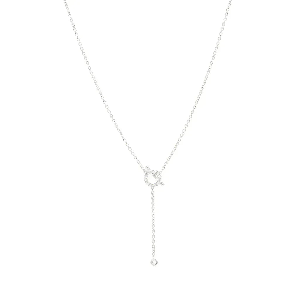 [⭐Seralia]FINESSE SILVER DIAMOND NECKLACE