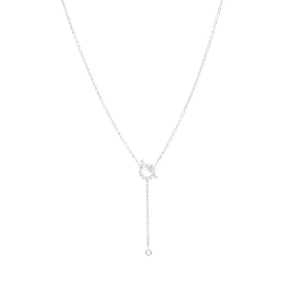 [⭐Seralia]FINESSE SILVER DIAMOND NECKLACE