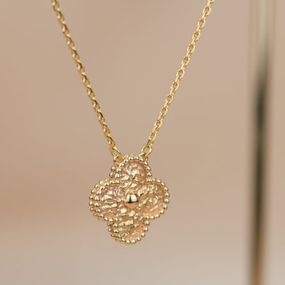 [⭐Seralia]CLOVER 15MM  BRONZING NECKLACE