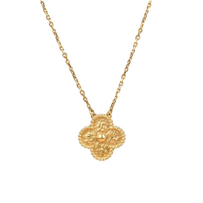 [⭐Seralia]CLOVER 15MM  BRONZING NECKLACE