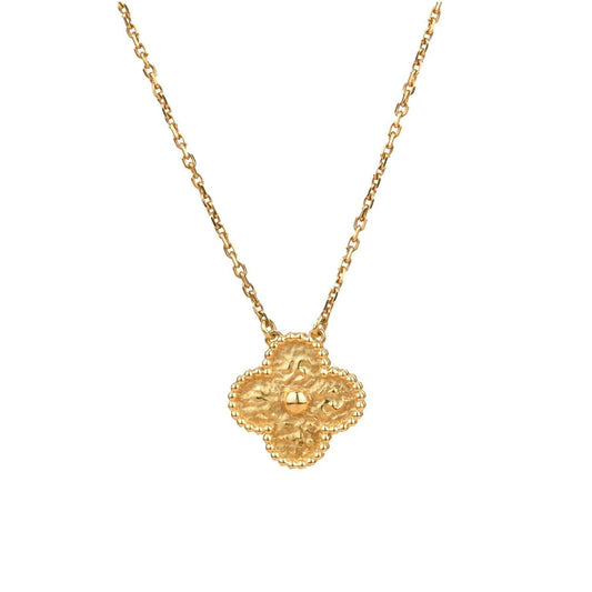 [⭐Seralia]CLOVER 15MM  BRONZING NECKLACE