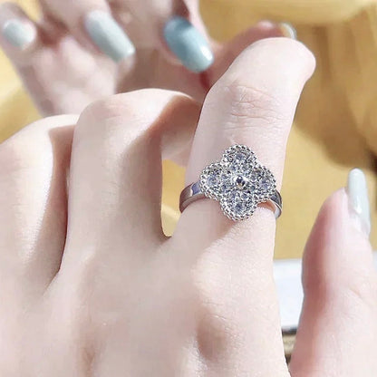 [⭐Seralia]CLOVER DIAMOND RING