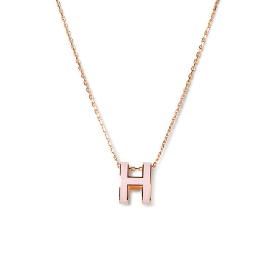[⭐Seralia]POP H PEDANT PINK GOLD