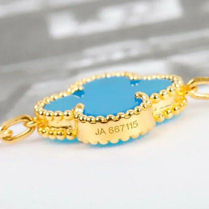 [⭐Seralia] CLOVER 5 MOTIF TURQUOISE BRACELET COLLECTION