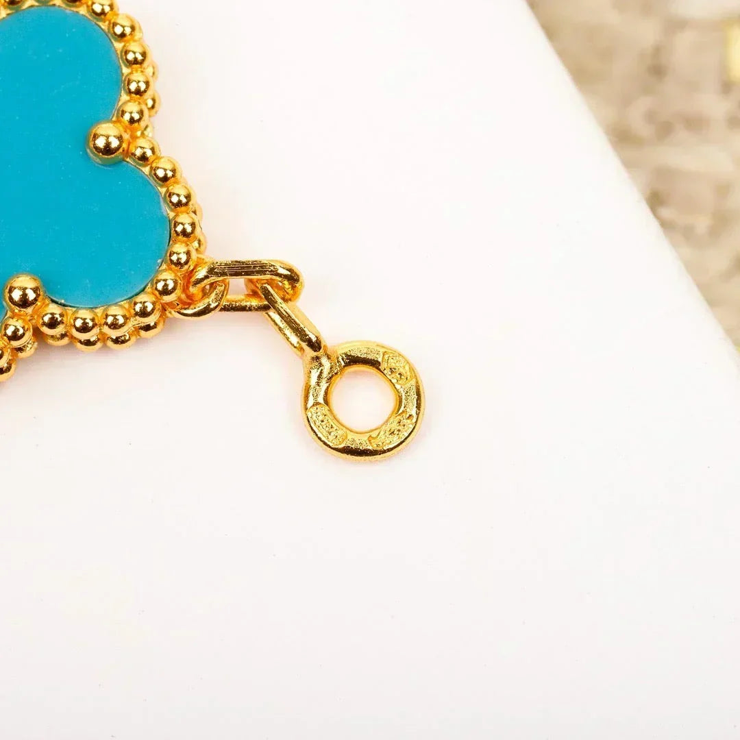 [⭐Seralia] CLOVER 5 MOTIF TURQUOISE BRACELET COLLECTION