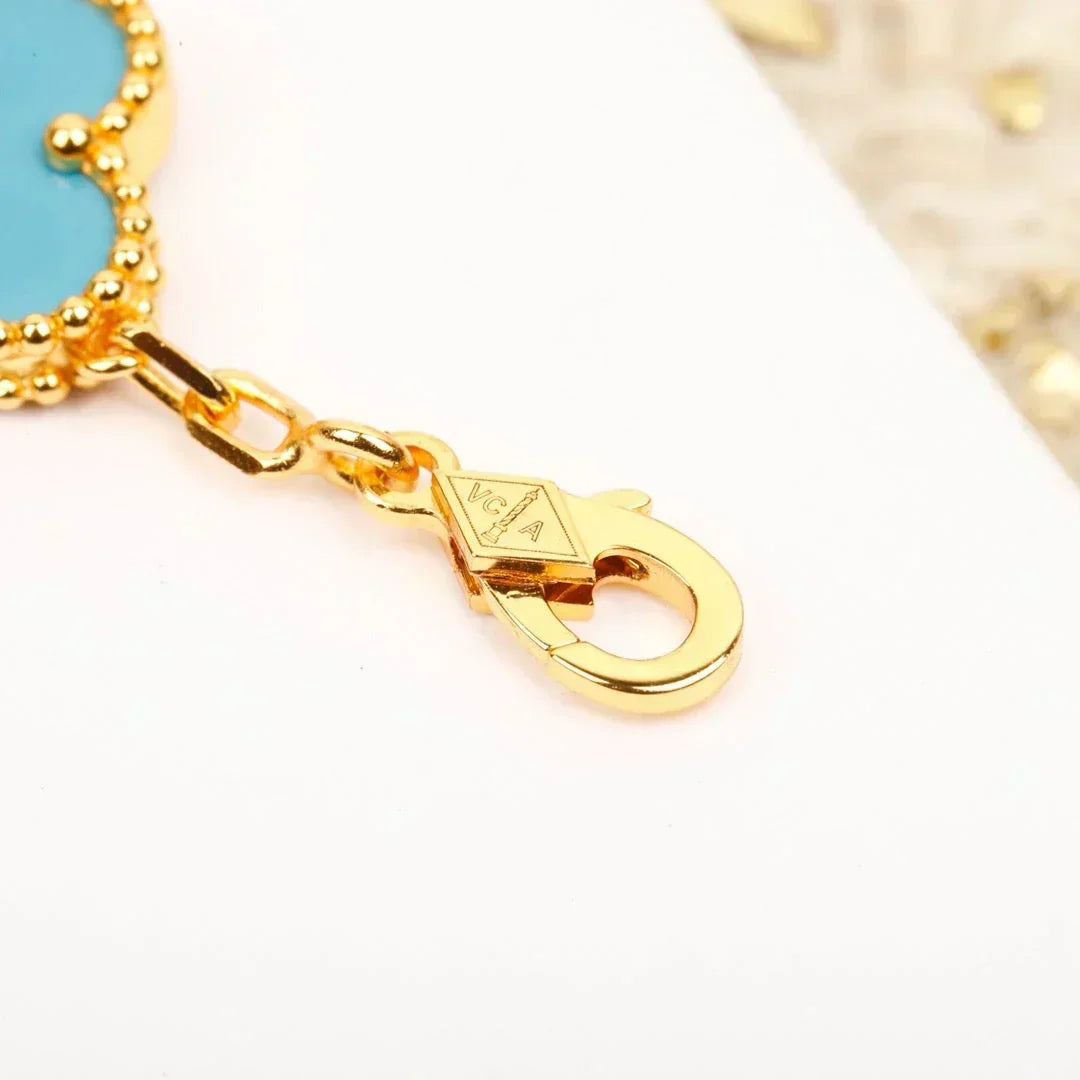 [⭐Seralia] CLOVER 5 MOTIF TURQUOISE BRACELET COLLECTION