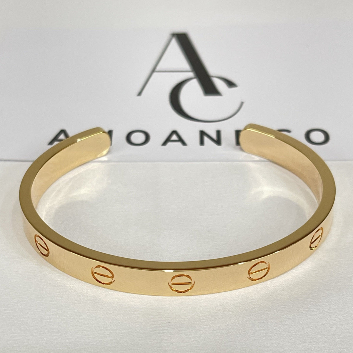 [⭐Seralia]LOVE BRACELET 6.1MM OPEN CUFF