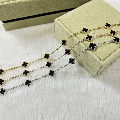 [⭐Seralia]CLOVER 6 MOTIF  ONYXS BRACELET