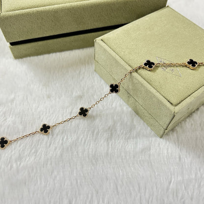 [⭐Seralia]CLOVER 6 MOTIF  ONYXS BRACELET