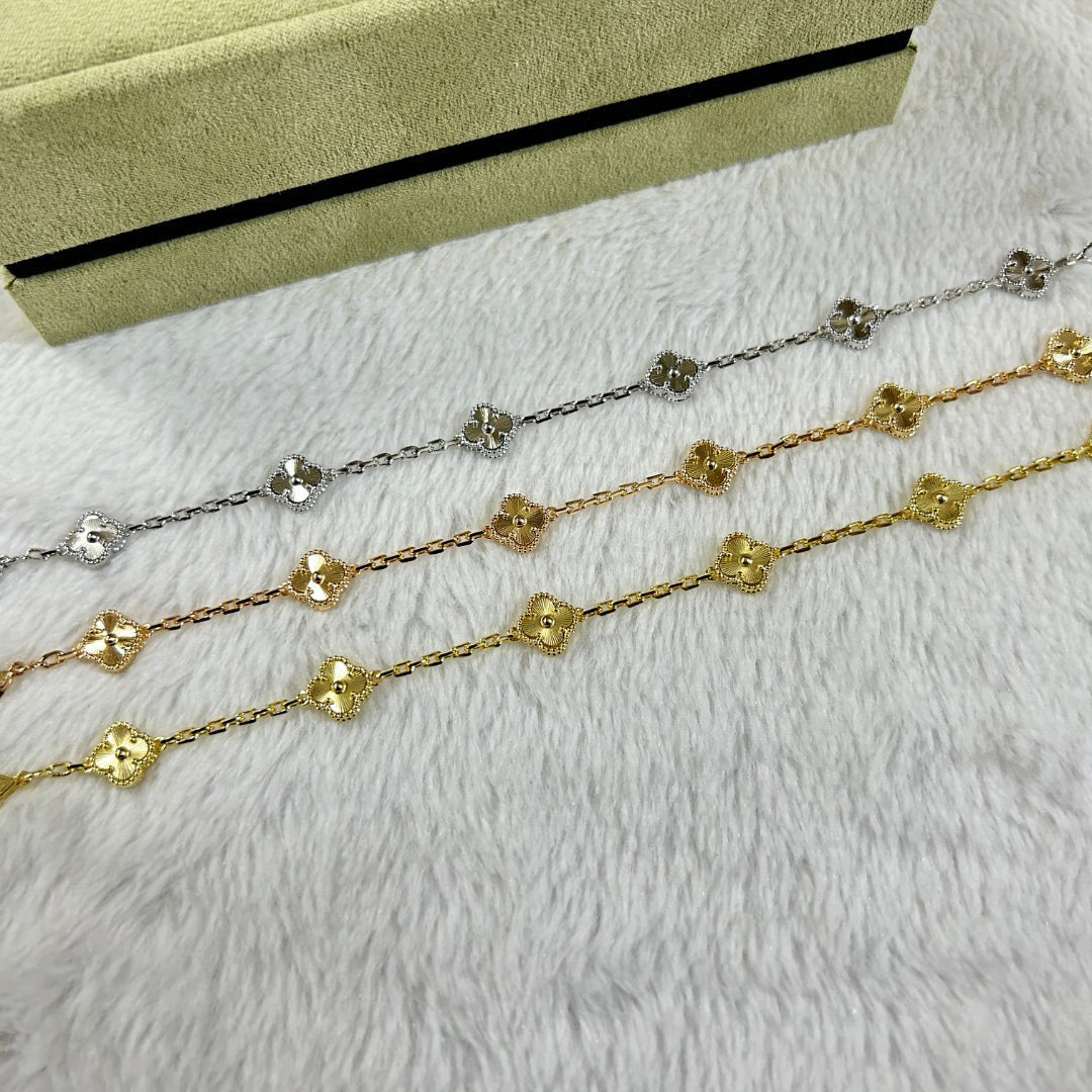 [⭐Seralia]CLOVER 6 MOTIF DIAMOND BRACELET