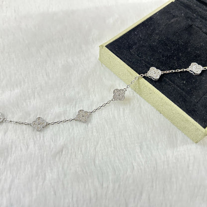 [⭐Seralia]CLOVER 6 MOTIF DIAMOND BRACELET