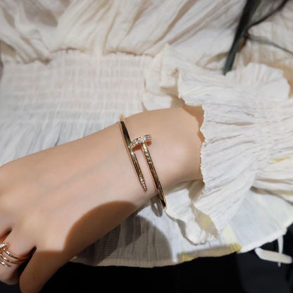 [⭐Seralia]JUSTE BRACELET 3.5MM DIAMONDS