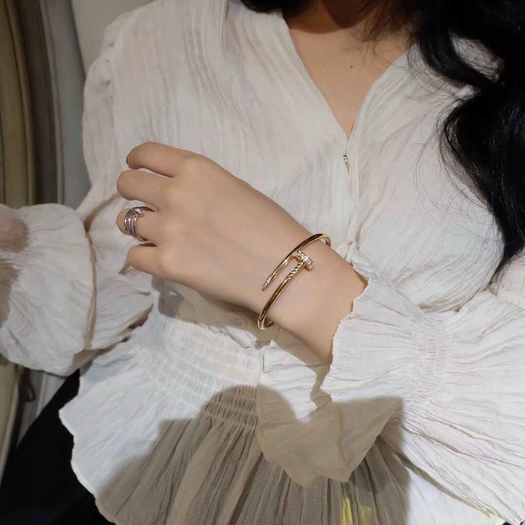 [⭐Seralia]JUSTE BRACELET 3.5MM DIAMONDS