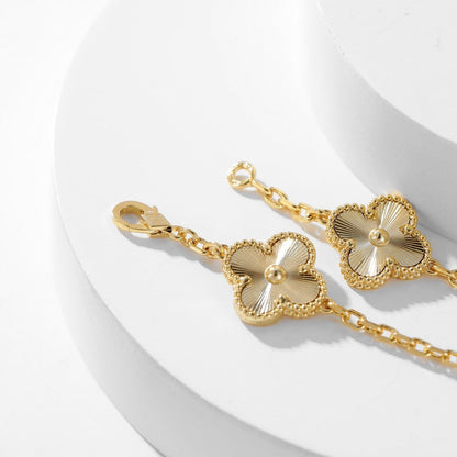 [⭐Seralia]CLOVER 10 MOTIFS LASER NECKLACE