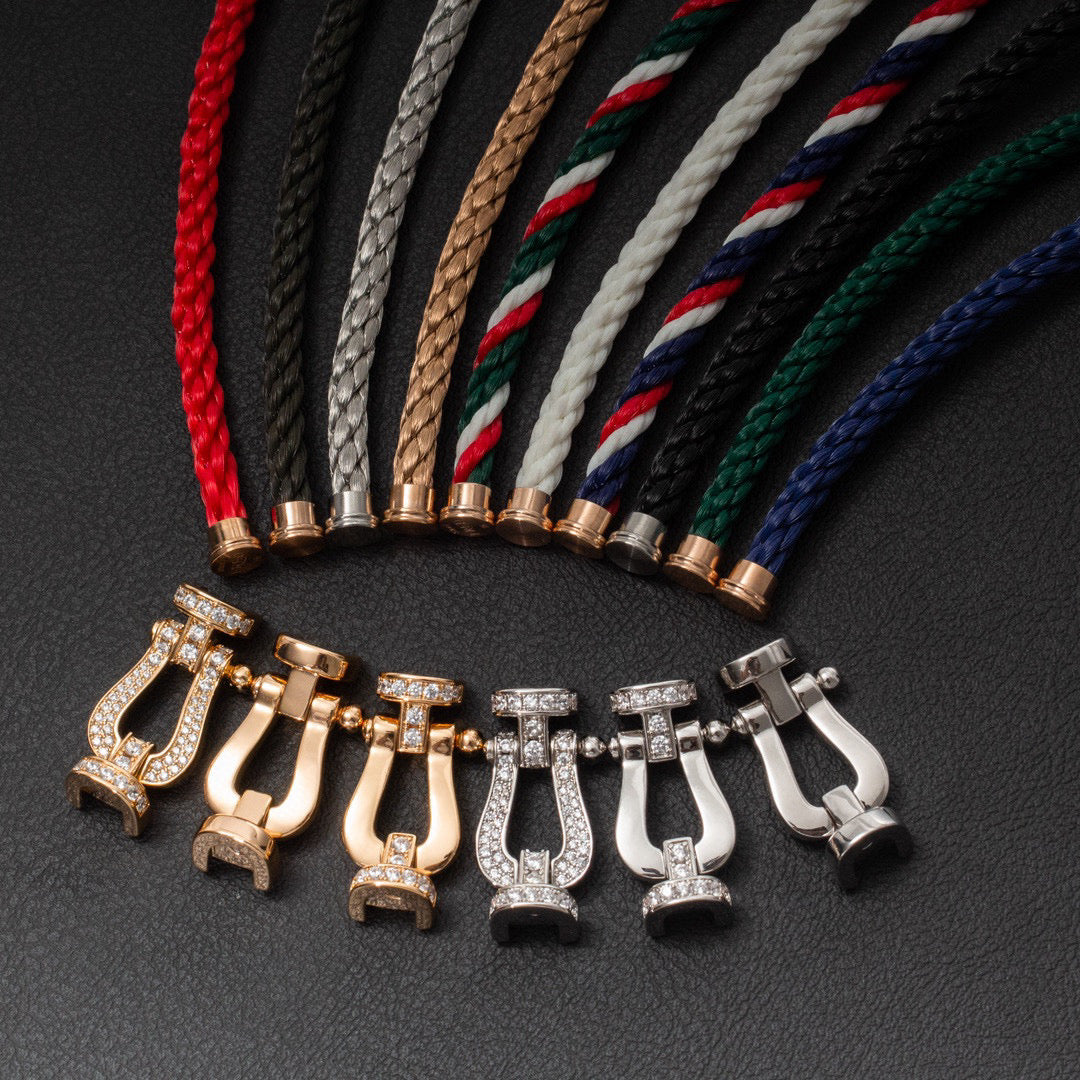 [⭐Seralia]FORCE LARGE HORSESHOE NO DIAMOND BRACELET GOLD