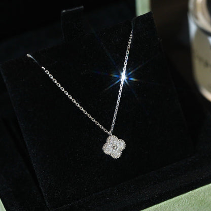 [⭐Seralia]CLOVER MINI 9.5MM PENDANT DIAMOND NECKLACE