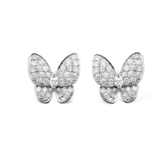 [⭐Seralia]BUTTERFLY ALL DIAMOND EARRINGS