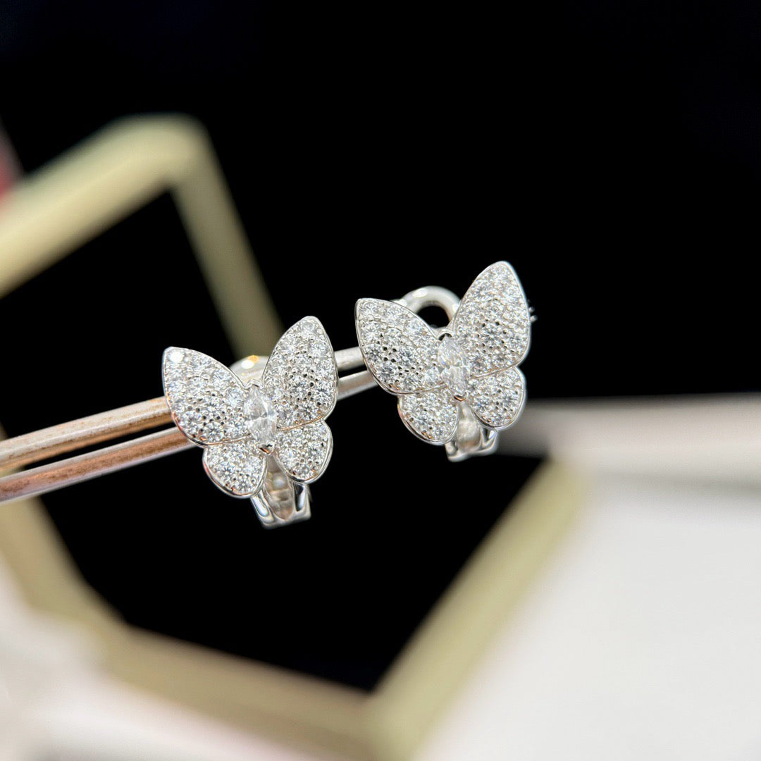 [⭐Seralia]BUTTERFLY ALL DIAMOND EARRINGS