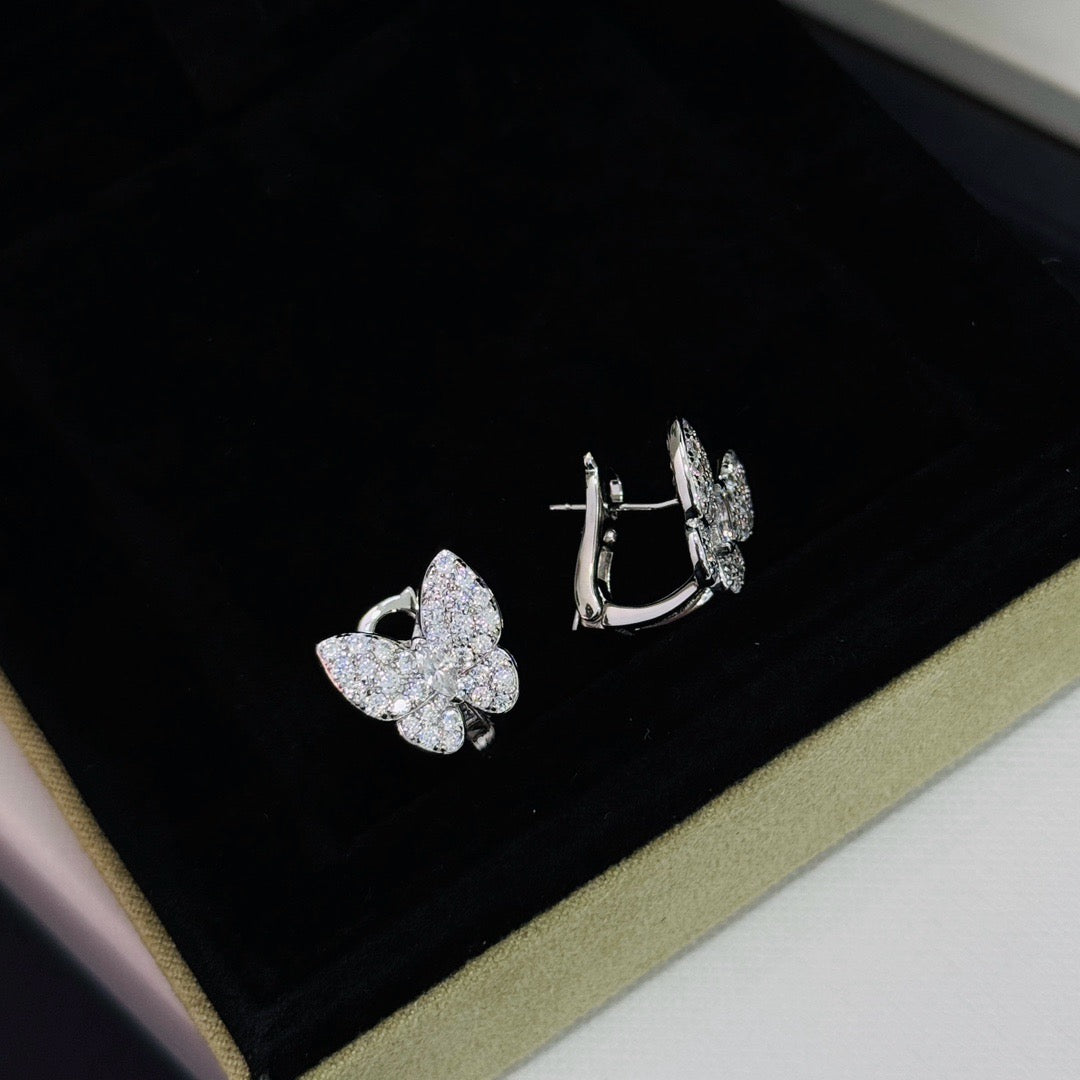 [⭐Seralia]BUTTERFLY ALL DIAMOND EARRINGS