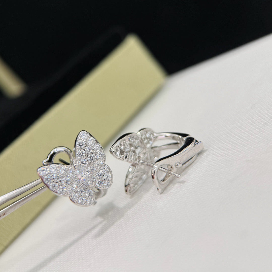[⭐Seralia]BUTTERFLY ALL DIAMOND EARRINGS