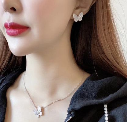 [⭐Seralia]BUTTERFLY ALL DIAMOND EARRINGS