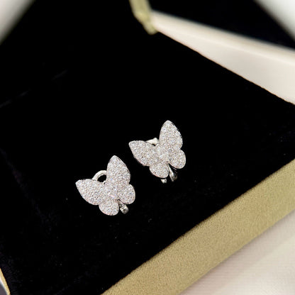 [⭐Seralia]BUTTERFLY ALL DIAMOND EARRINGS
