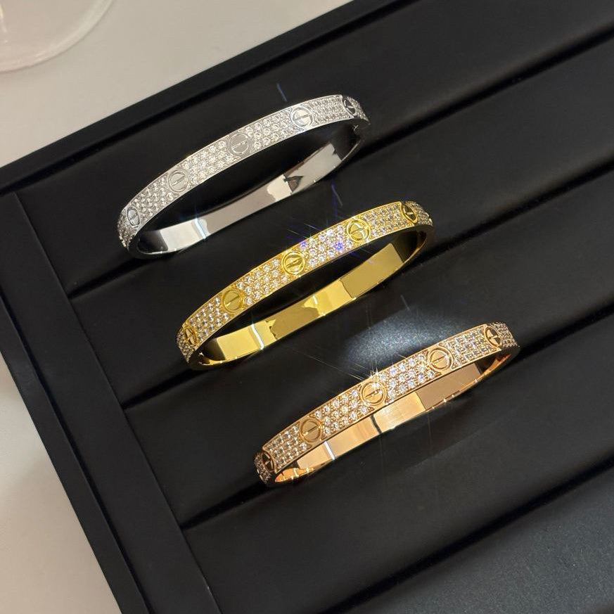[⭐Seralia]LOVE BRACELET 6.1MM DIAMOND-PAVED
