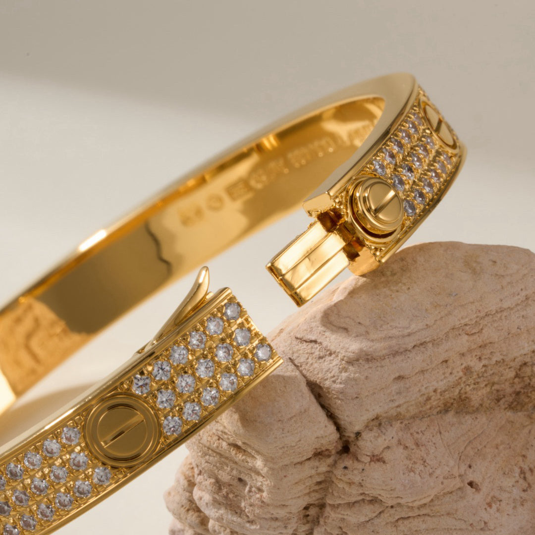 [⭐Seralia]LOVE BRACELET 6.1MM DIAMOND-PAVED