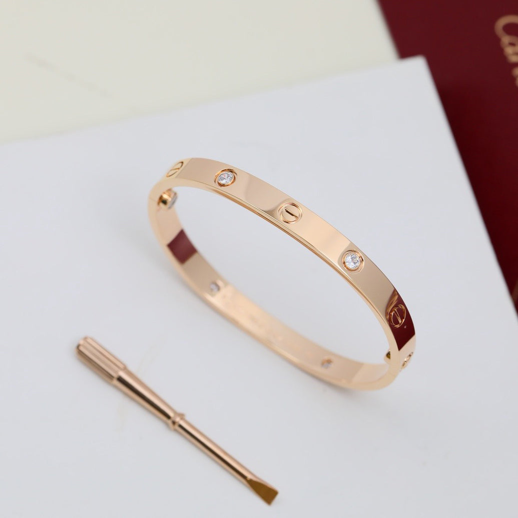 [⭐Seralia]LOVE BRACELET 6.1MM 4 DIAMONDS