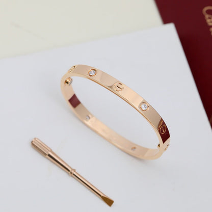 [⭐Seralia]LOVE BRACELET 6.1MM 4 DIAMONDS