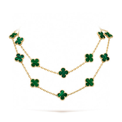 [⭐Seralia]CLOVER 20 MOTIFS MALACHITE GOLD