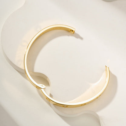 [⭐Seralia]LOVE BRACELET 6.1MM 4 DIAMONDS