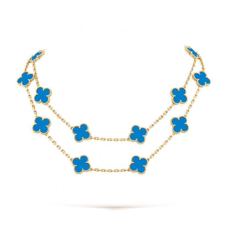 [⭐Seralia]CLOVER 20 MOTIFS TURQUOISE GOLD