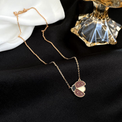 [⭐Seralia]LUCKY  CARNELIANS LADYBUG NECKLACE