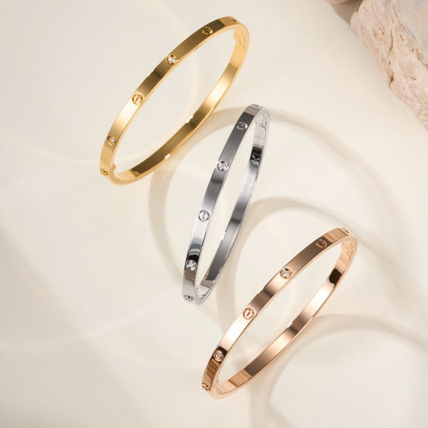 [⭐Seralia]LOVE BRACELET 3.65MM 6 DIAMONDS