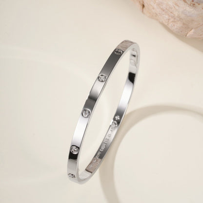 [⭐Seralia]LOVE BRACELET 3.65MM 6 DIAMONDS