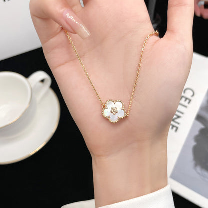 [⭐Seralia]LUCKY WHITE MOP PLUM BLOSSOM  BRACELET