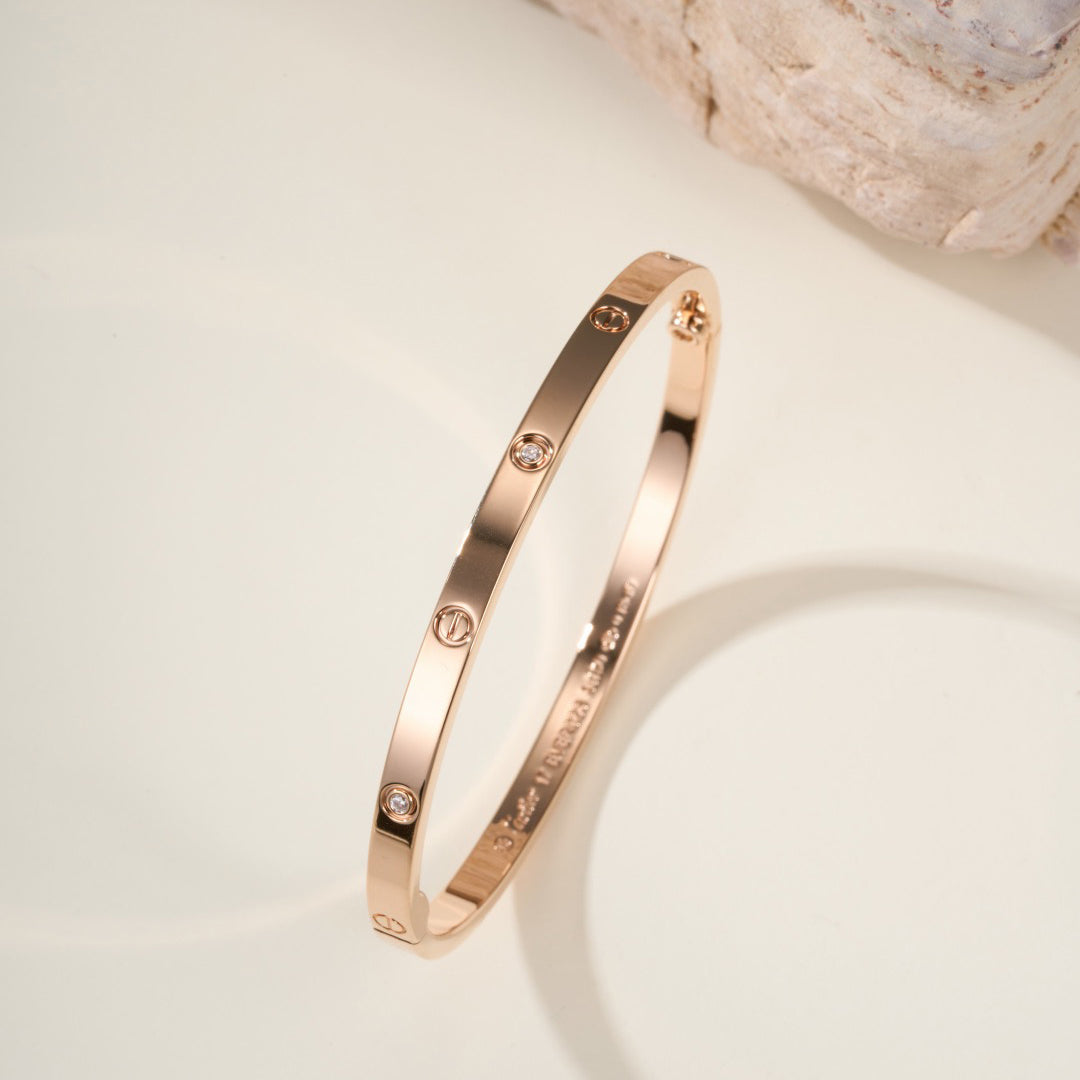 [⭐Seralia]LOVE BRACELET 3.65MM 6 DIAMONDS