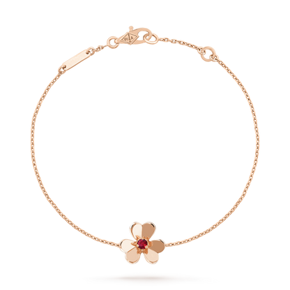[⭐Seralia]FRIVOLE GOLD FLOWER PINK MALACHITE BRACELET