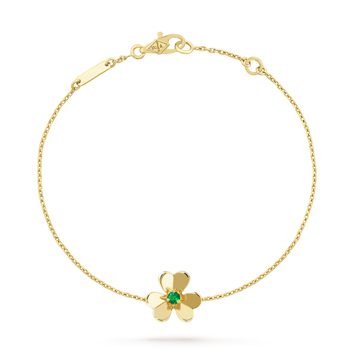 [⭐Seralia]FRIVOLE GOLD FLOWER PINK MALACHITE BRACELET