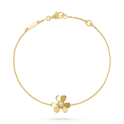 [⭐Seralia]FRIVOLE GOLD FLOWER PINK MALACHITE BRACELET