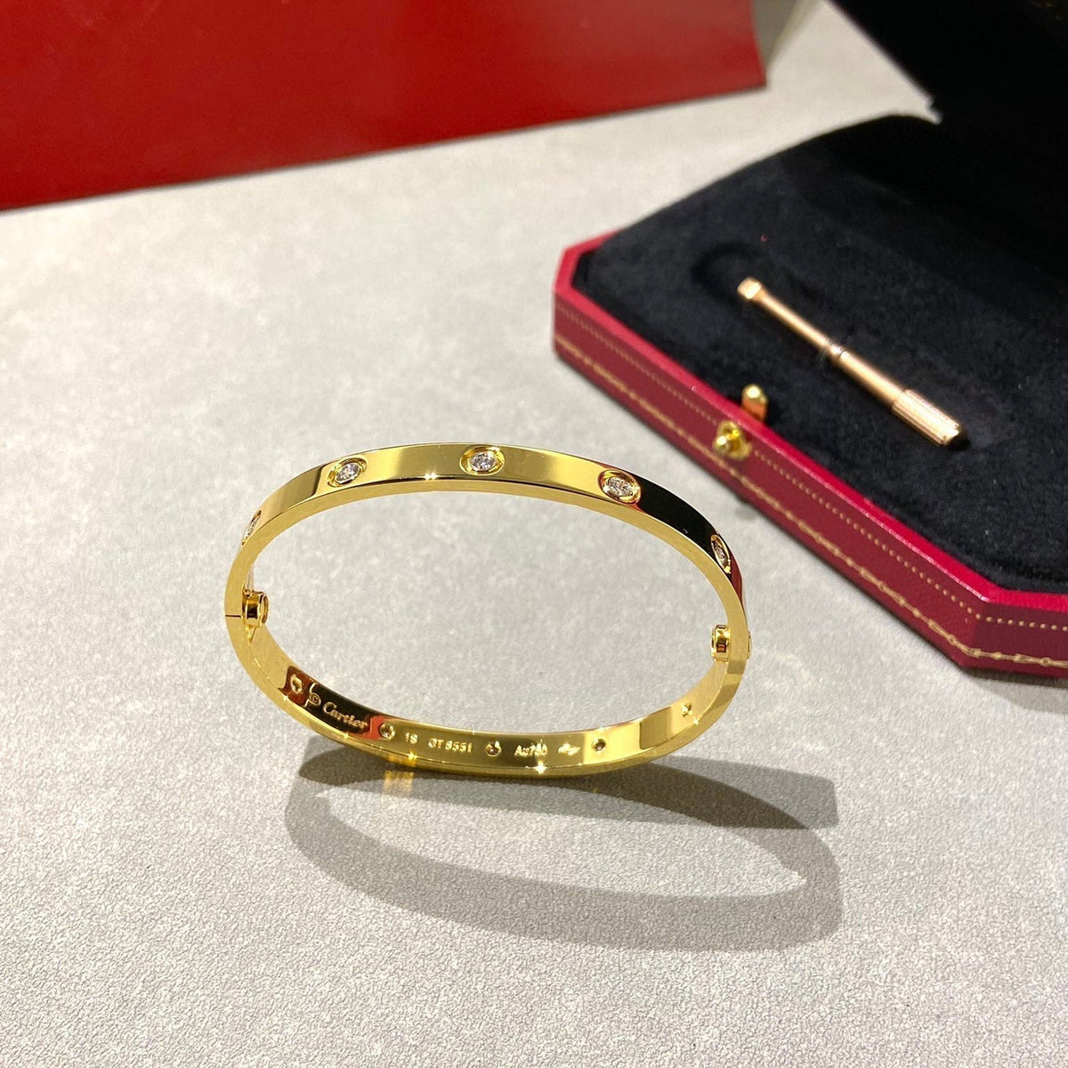 [⭐Seralia]LOVE BRACELET 6.1MM 10 DIAMONDS