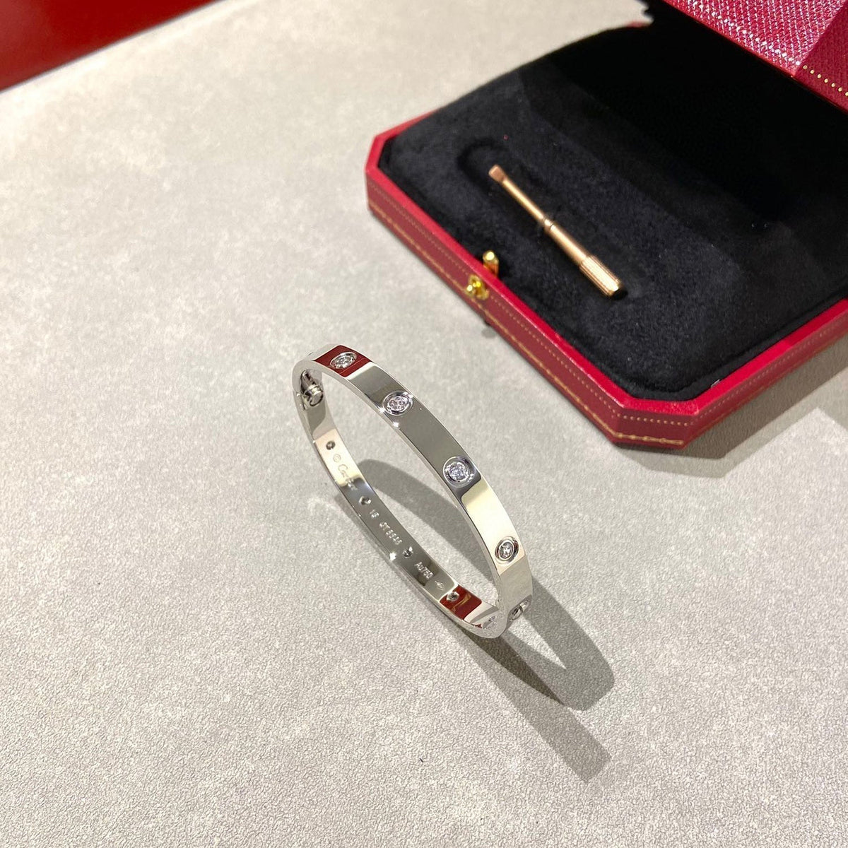 [⭐Seralia]LOVE BRACELET 6.1MM 10 DIAMONDS