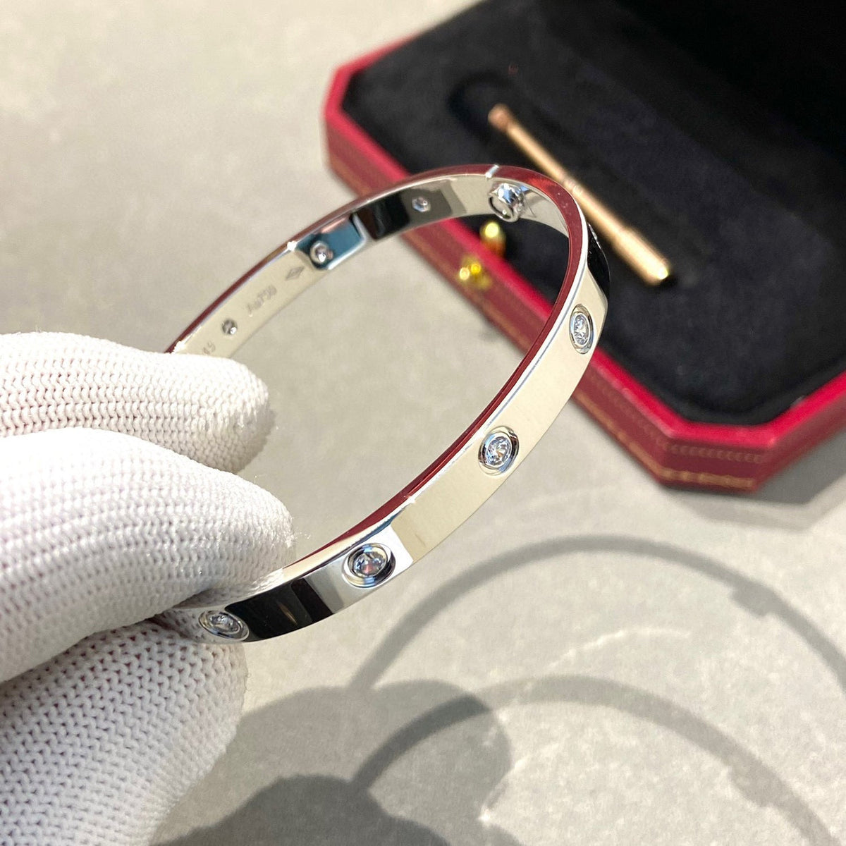 [⭐Seralia]LOVE BRACELET 6.1MM 10 DIAMONDS