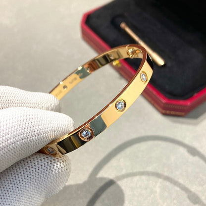 [⭐Seralia]LOVE BRACELET 6.1MM 10 DIAMONDS