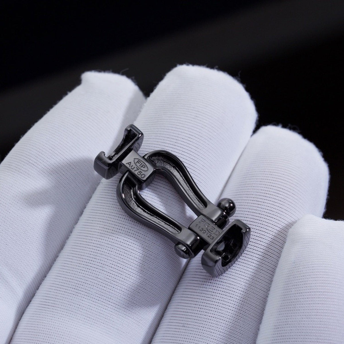 [⭐Seralia]FORCE LARGE SERIES HORSESHOE BLACK SAMURAI BRACELET