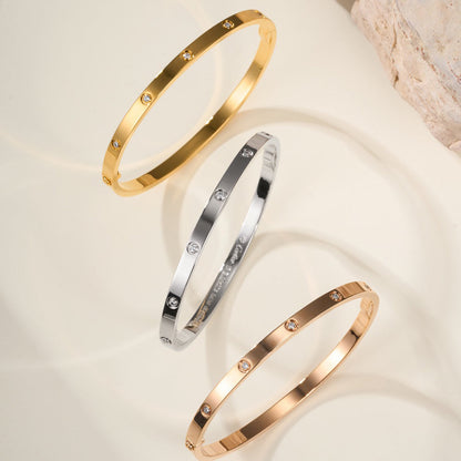 [⭐Seralia]LOVE BRACELET 3.65MM 10 DIAMONDS