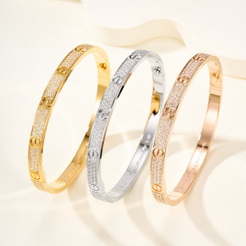 [⭐Seralia]LOVE BRACELET 4.8MM DIAMOND-PAVED