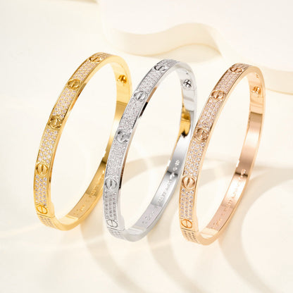 [⭐Seralia]LOVE BRACELET 4.8MM DIAMOND-PAVED